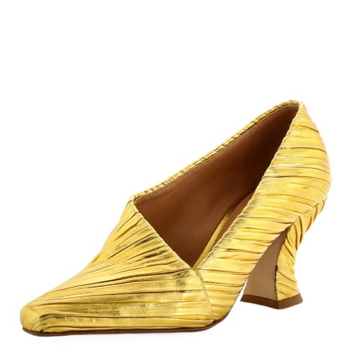 Women's Folded Almond Pumps Lame