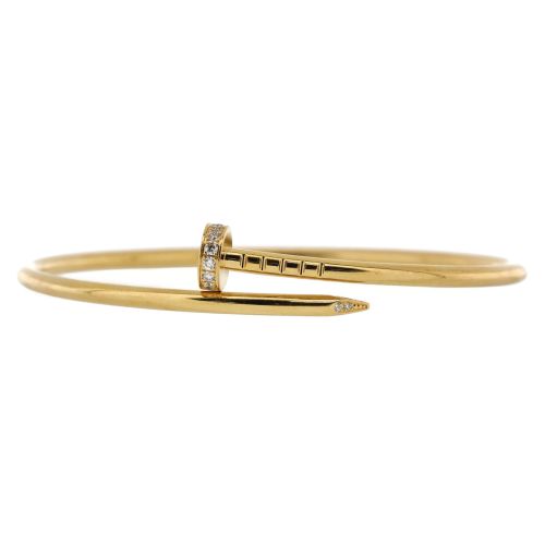 Juste un Clou Bracelet 18K Yellow Gold with Diamonds Small