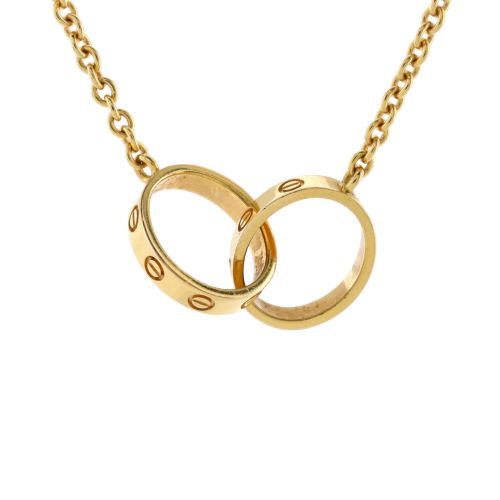 Love Interlocking Necklace 18K Yellow Gold