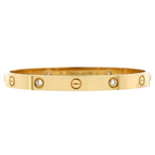 Love 4 Diamond Bracelet 18K Yellow Gold with Diamonds