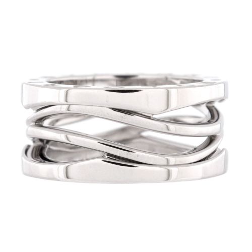 B.Zero1 Design Legend Zaha Hadid Three Band Ring 18K White Gold