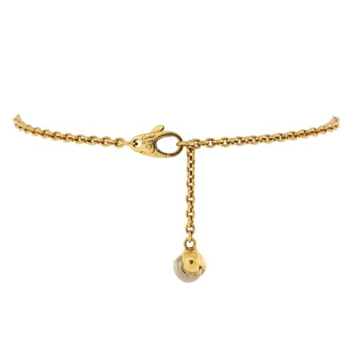 Trinity Ball Charm Chain Bracelet 18K Yellow Gold with 18K Tricolor Gold