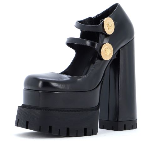 Women's Medusa Aevitas Platform Mary Jane Pumps Leather