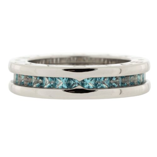 B.Zero1 One Band Ring 18K White Gold and Topaz