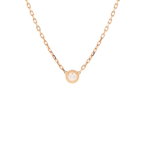 Cartier D'Amour Pendant Necklace 18K Rose Gold with Diamond Small