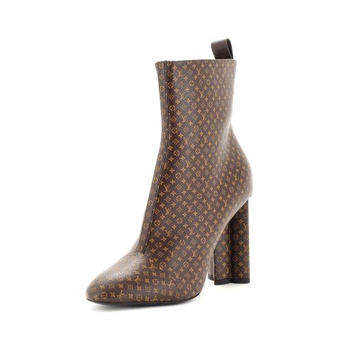 Women's Silhouette Ankle Boots Nano Monogram Canvas