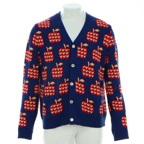 Men's Les Pommes V-Neck Cardigan Cotton