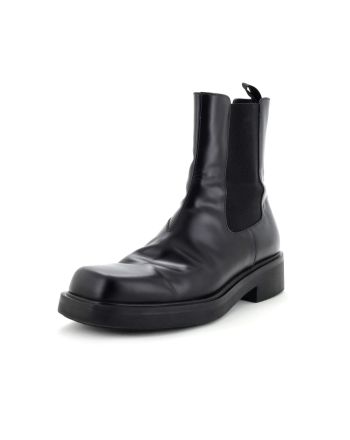 Men's Square Toe Chelsea Boots Leather