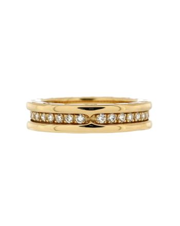 B.Zero1 One Band Ring 18K Yellow Gold and Diamonds