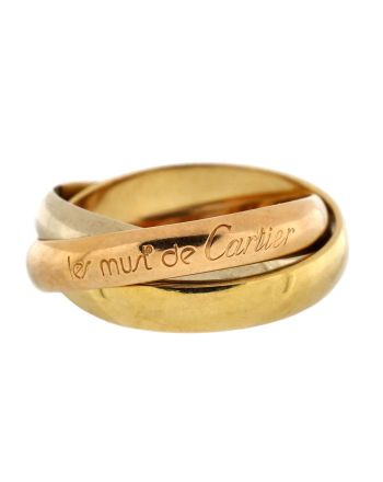 Trinity Ring 18K Tricolor Gold Medium