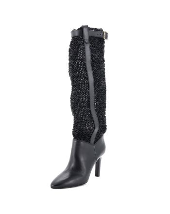 Women's Kim Knee High Boots Woven Leather 90