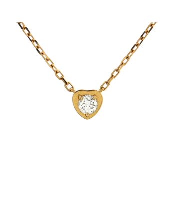 D'Amour Heart Pendant Necklace 18K Rose Gold with Diamond