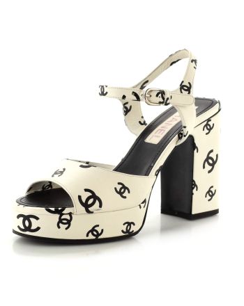 Women's Coco Beach Heeled Sandals Printed Leather