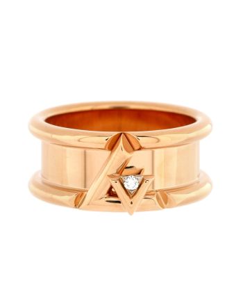 LV Volt One Band Ring 18K Rose Gold with Diamond