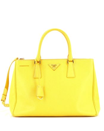 Double Zip Lux Tote Saffiano Leather Medium