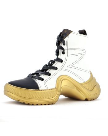 Women's LV Archlight Sneaker Boots Leather and Monogram Canvas