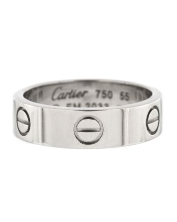 Love Band Ring 18K White Gold