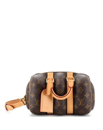 Keepall Bandouliere Bag Blown Up Monogram Canvas 25