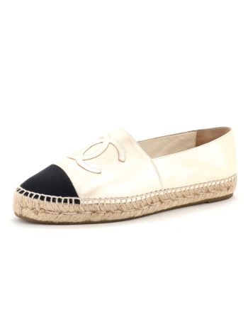 Women's CC Cap Toe Espadrilles Leather