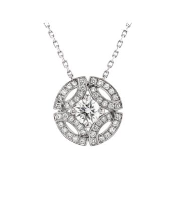 Galanterie Pendant Necklace 18K White Gold with RBC Diamond G/VVS2 0.30-0.34CT